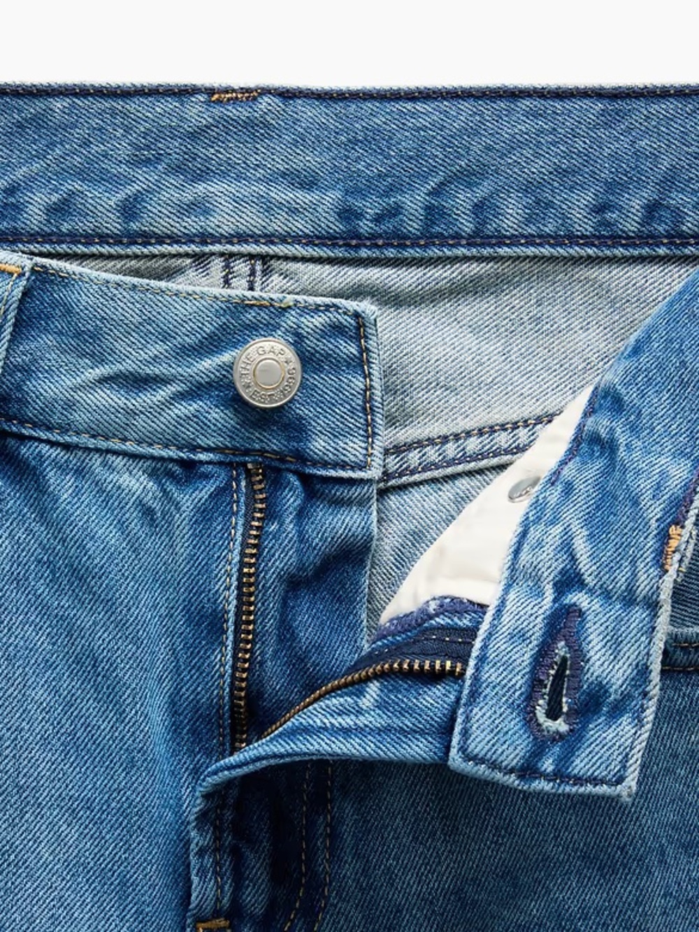 NWT GAP X HAILEY BIEBER The Hailey Low Rise Loose Jean - Light Indigo - Picture 7 of 9